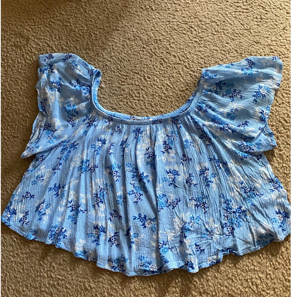 off the shoulder cropped top